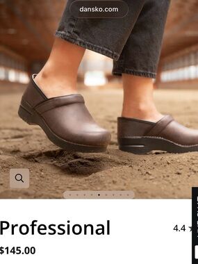Dansko Professional Clog in Dark Brown oiled Leather